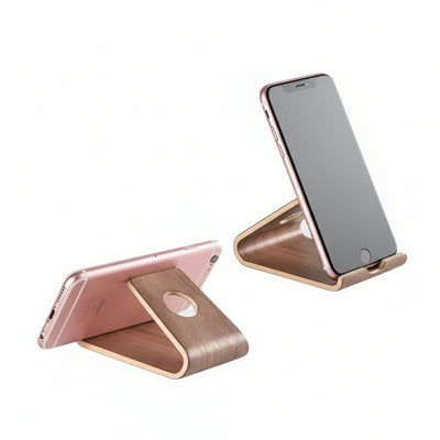 Universal Non-Slip Stable Wooden Phone Stand Desktop Drawer Organizer iPhone 13 Galaxy iPad Tablets Facetime Mobile