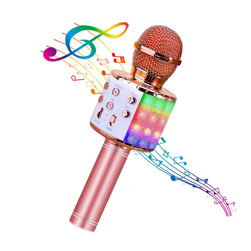 Karaokemikrofon, Trådløs Med Høyttaler