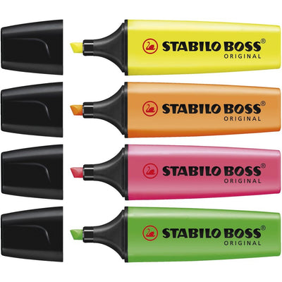 Markeringstusj Stabilo Boss Original (4-pk)