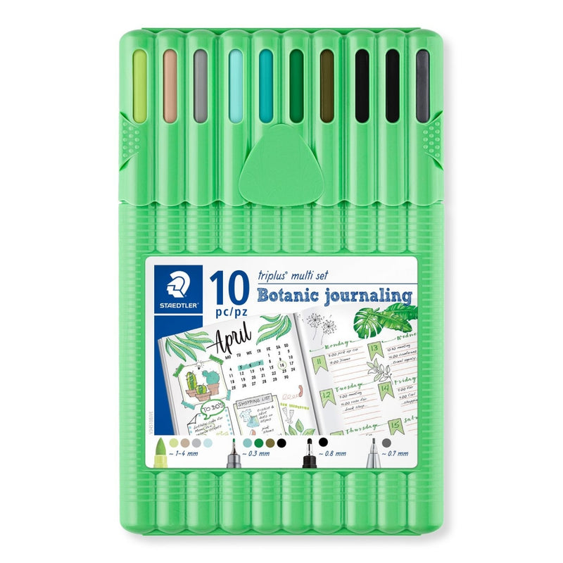 Multisett Botanic Journaling STAEDTLER Fineliner Triplus boks (10-PK)