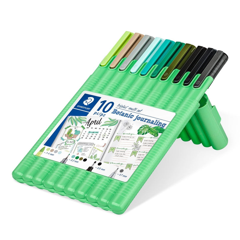 Multisett Botanic Journaling STAEDTLER Fineliner Triplus boks (10-PK)